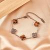 Four-leaf Clover Bracelet - Women's Luxury 18k Gold Plated Sparkling Bracelet