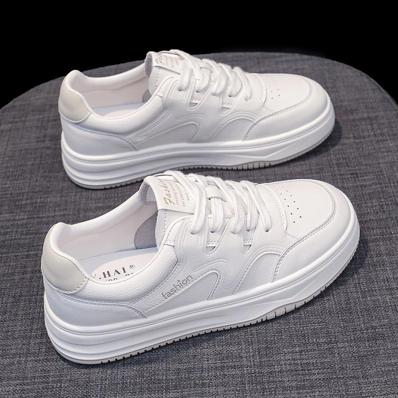 Leather Little White Shoes Women's Shoes Flat Baseplate Shoes Spring New Soft Sole Single Shoes Casual Shoes Women's Sports Shoes