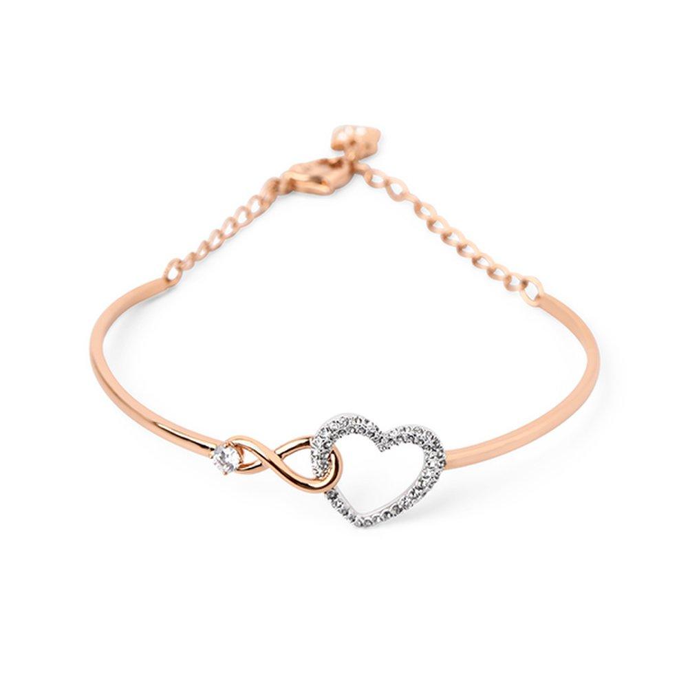 5518869 Hyperbola Heart Infinity Bangle Medium Bracelet