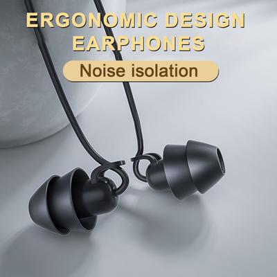 Wired Headphones Noise-Canceling with Mic Enhanced Sound In-ear 3.5mm/Type-C Universal Earphones Sports Sleep Supplies