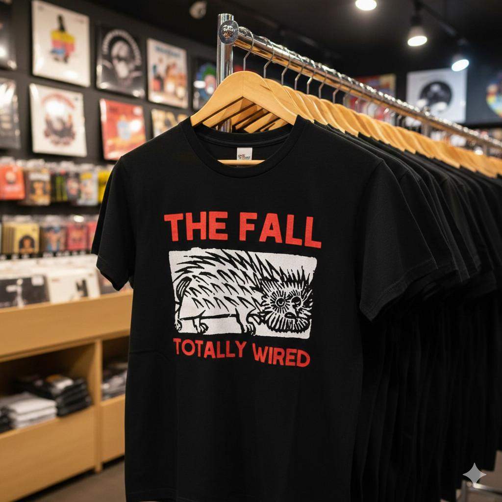 The Fall Totally Wired Graphic T-Shirt Black Post Punk Band Tee - T842