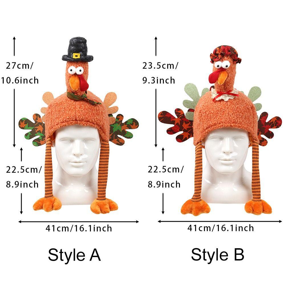 High-top Thanksgiving Cap Handmade Thanksgiving Decor Adorable Halloween Cosplay Costume  Holiday