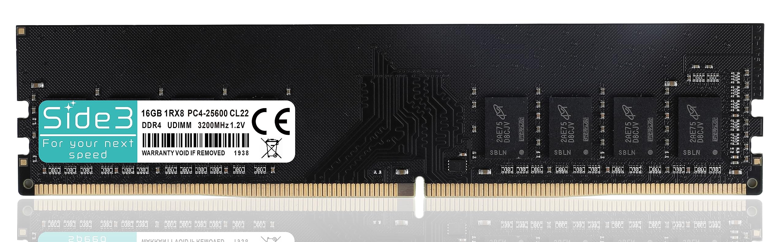 

Side3 DELL Expansion Desktop PC Memory OptiPlex Vostro Compatible DDR4-3200MHz PC4-25600 (16GB)