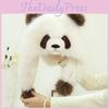 Cute Warm Thick Panda Ear Protection Hat For Adults And Outdoor Children