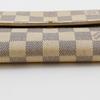 Louis Vuitton Portemonnaie Sarah N61735 Weißes Damier Azur Canvas Unisex Gebraucht