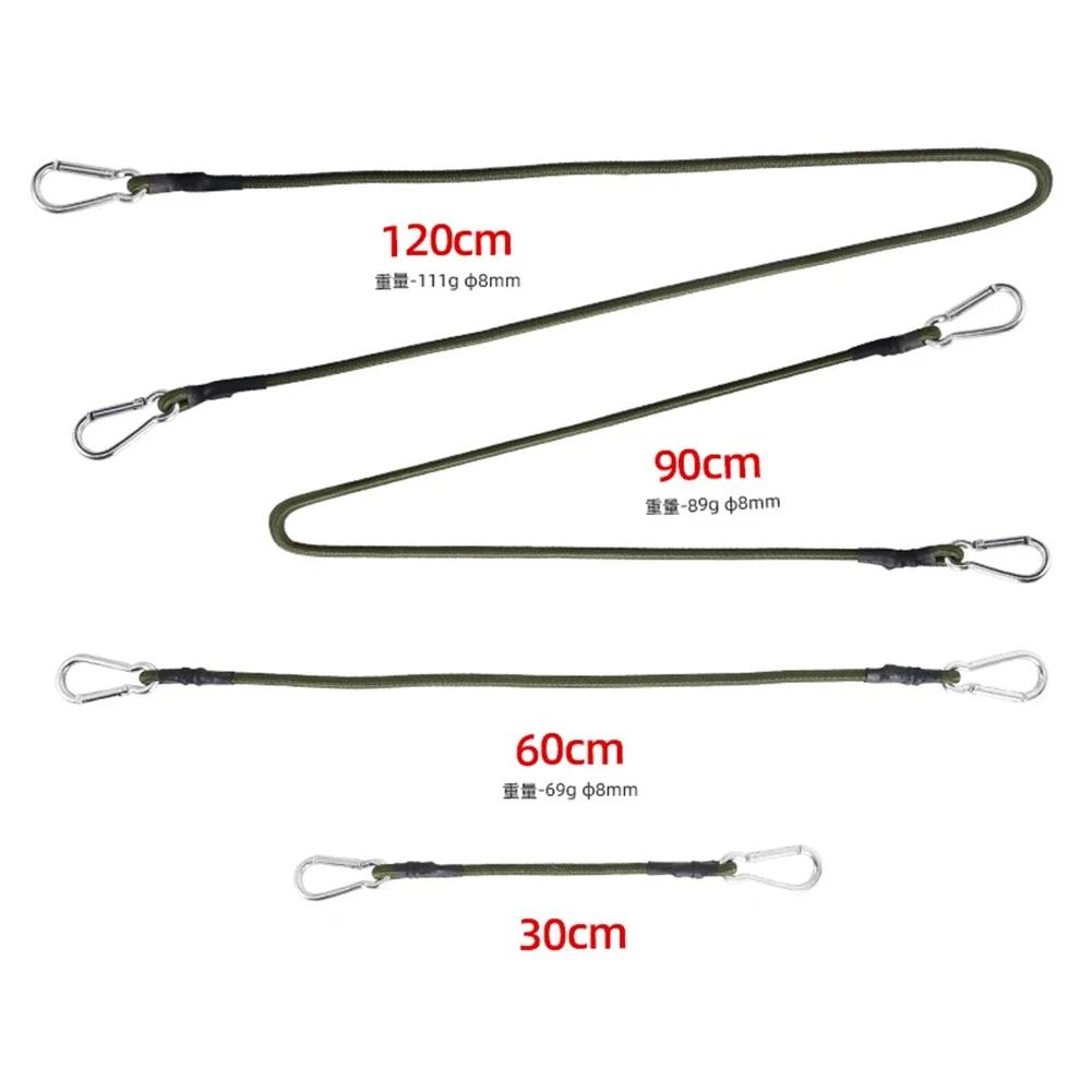 120/90/60cm Stretch Elastic Ropes 8MM Bungee Cords with Hooks Lightweight Bikes Tie Car Luggage Packing Roof Rack Strap