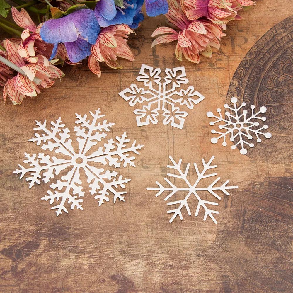 4pcs Christmas Snowflake Cutting Dies Ncraft DIY Metal Embossing Die Carbon Steel Paper Card Template