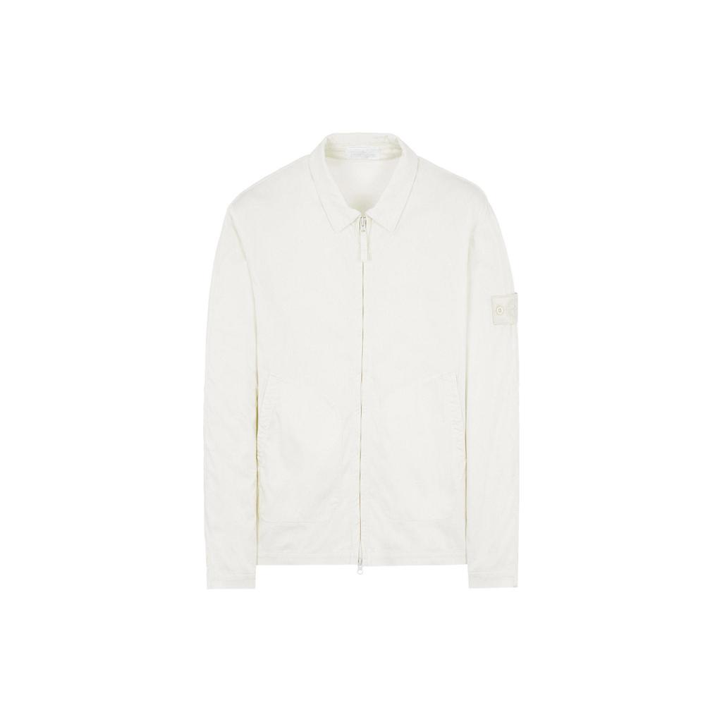 STONE ISLAND Kurtki i Płaszcze Jesień Męskie Białe 7615112F2-V0099