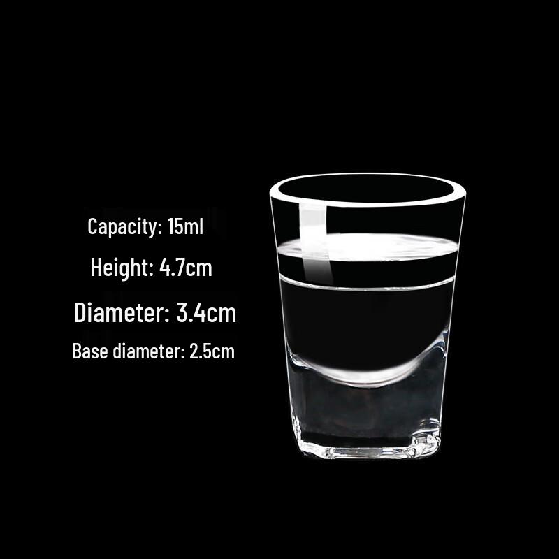 Transparent Glass Spirit Tasting Cups
