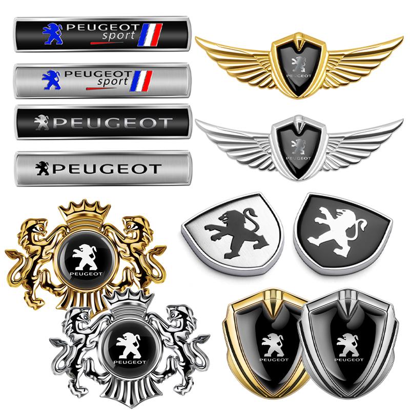 Metal Car Badge Sticker Body Trunk Decoration For Peugeot 206 508 2008 5008 107 106 205 4008 301 307 308 3008 207 208 407 Rcz y2