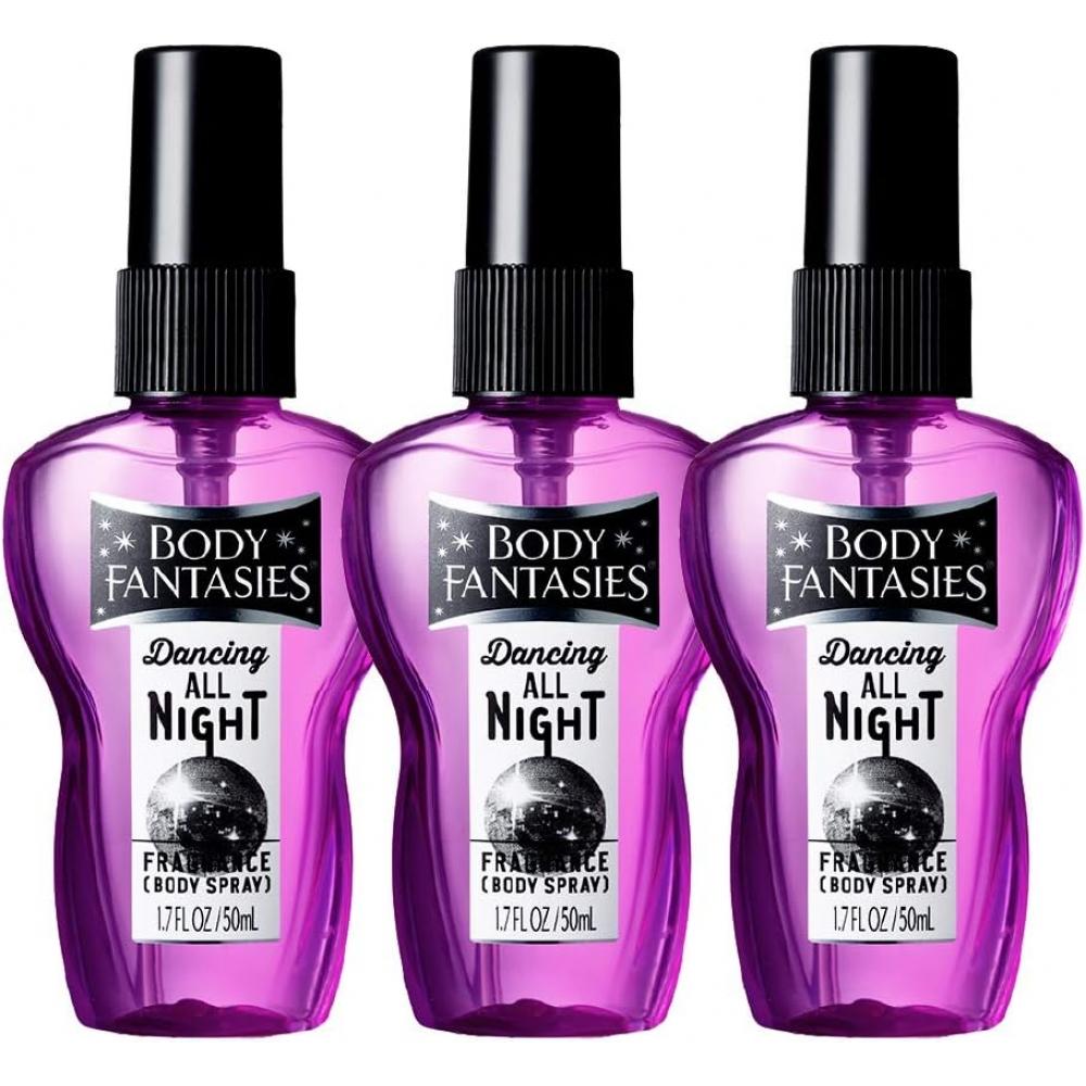 

BODY FANTASIES BODY FANTASIES СПРЕЙ ДЛЯ ТЕЛА DANCING ALL NIGHT DANCING ALL NIGHT 50 мл x 3 КОМПЛЕКТА ТУМАН ДЛЯ ТЕЛА МУЖЧИНЫ И ЖЕНЩИНЫ S DANCING ALL NIGHT