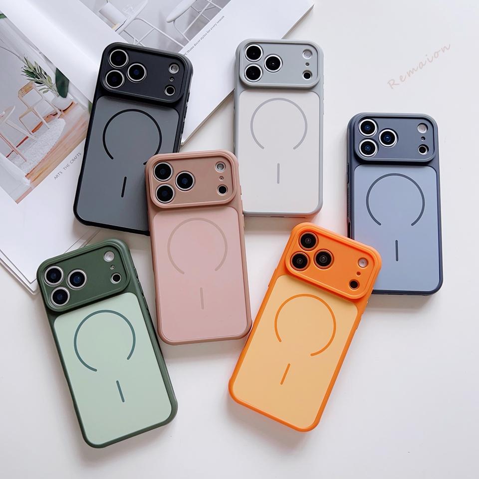 Magnetic Phone Case For iPhone 13 11 12 14 15 16 Pro 17 Max Air Magsafe Heat dissipation Wireless Charge Silicon Protector Cover