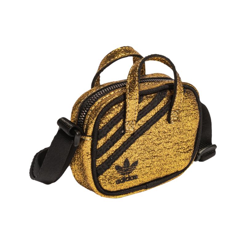 Adidas Originaluri Poliester Geantă Portabilă Crossbody Geantă de Umăr Mini Unisex Auriu Adidas HB0011