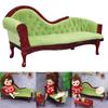 Cute 1:12 Scale Dollhouse Living Room Armchair Furniture Simulation Wood Sofa Couch Model Living Room Toy for Girls
