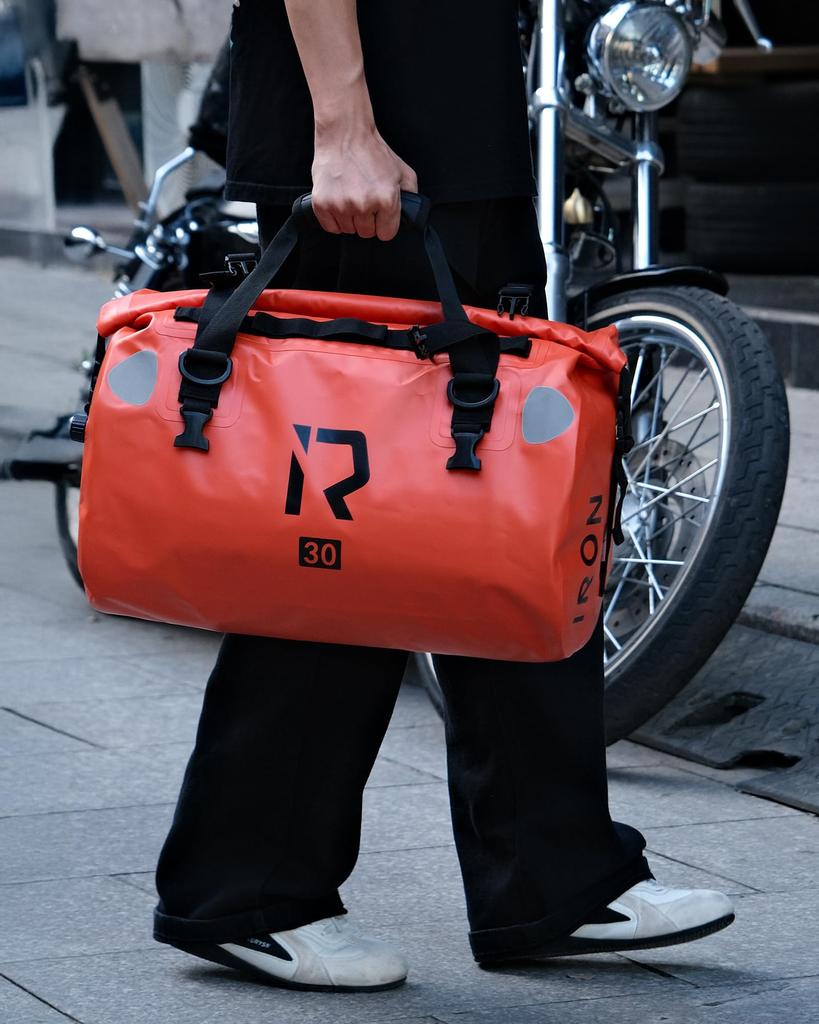 IRON Motorcycle Seat Touring Camping with Shoulder Strap and Reflective Fully Drum Touring Seat Outdoor JIA'S Bag, Bag, & Touring, Tape, One-Touch