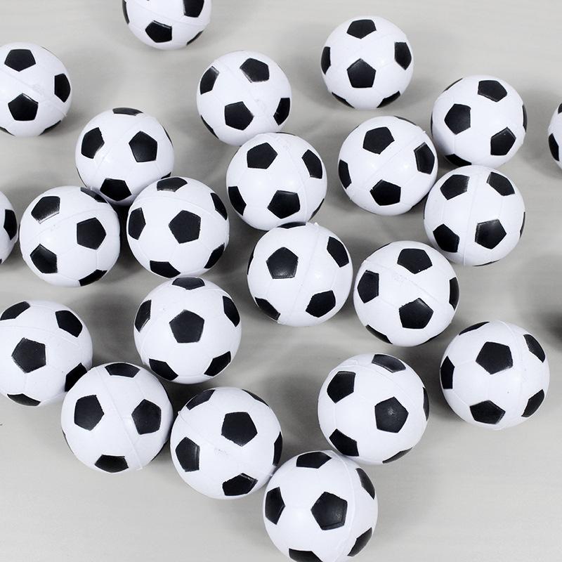 3/6/10Pcs Outdoor Sports 4Cm White Kids Mini Football Ball Baby Kids Toy Sponge Pu Jumping Ball Stress Ball Party Game Boy Toys