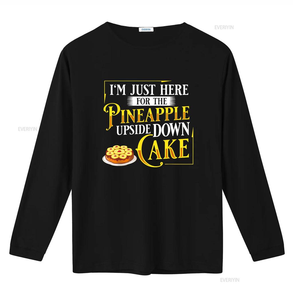 Pineapple Upside Down Cake Recipe Mix Filling T Shirt vintage Washed Casual homme Breathable Slightly graphic
