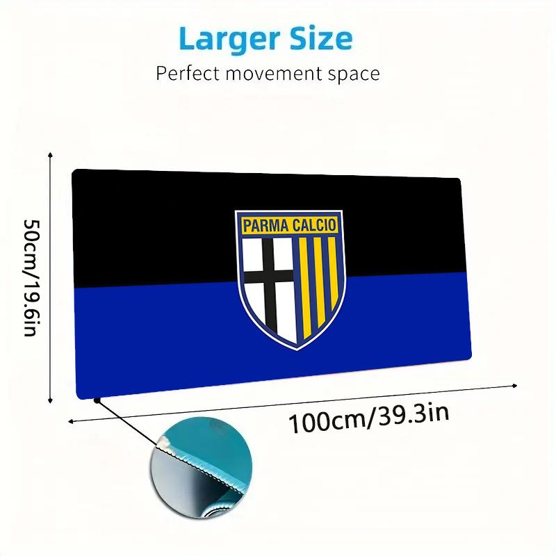 Parma Calcio 1913 Druck Kissen Rutschfest Laptop Tablet Großes Mauspadd XXL Matte Mini-PC Spielmatte Mit Verriegelungskante