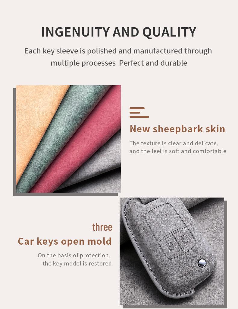 Chevrolet Key Cover: Compatible with Cruze, Malibu, Trax, Sail 3, Cavalier, Camaro, and RV Folding Keys.