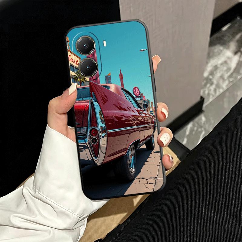 Classic Vintage Retro Car Soft Phone Case for Xiaomi Poco X5 X6 X7 X8 Pro Max X3 F7 F8 Ultra M8 M7 M6 M5 Redmi 15 15C 14C 13C 12 Xiaomi Poco X3 Pro