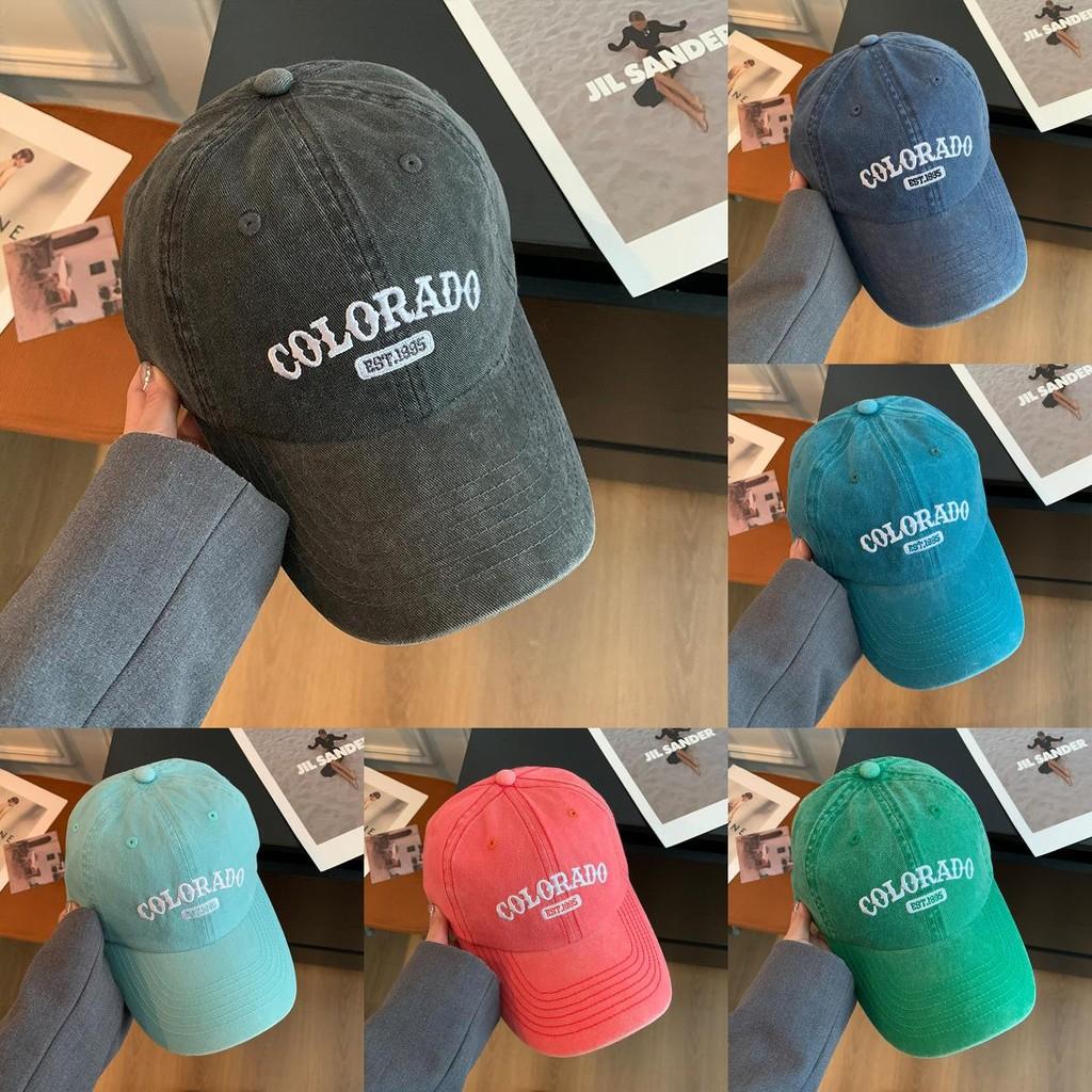 Colcrado Letter Embroidered Wide Brim Baseball Cap For Women Sun Protection