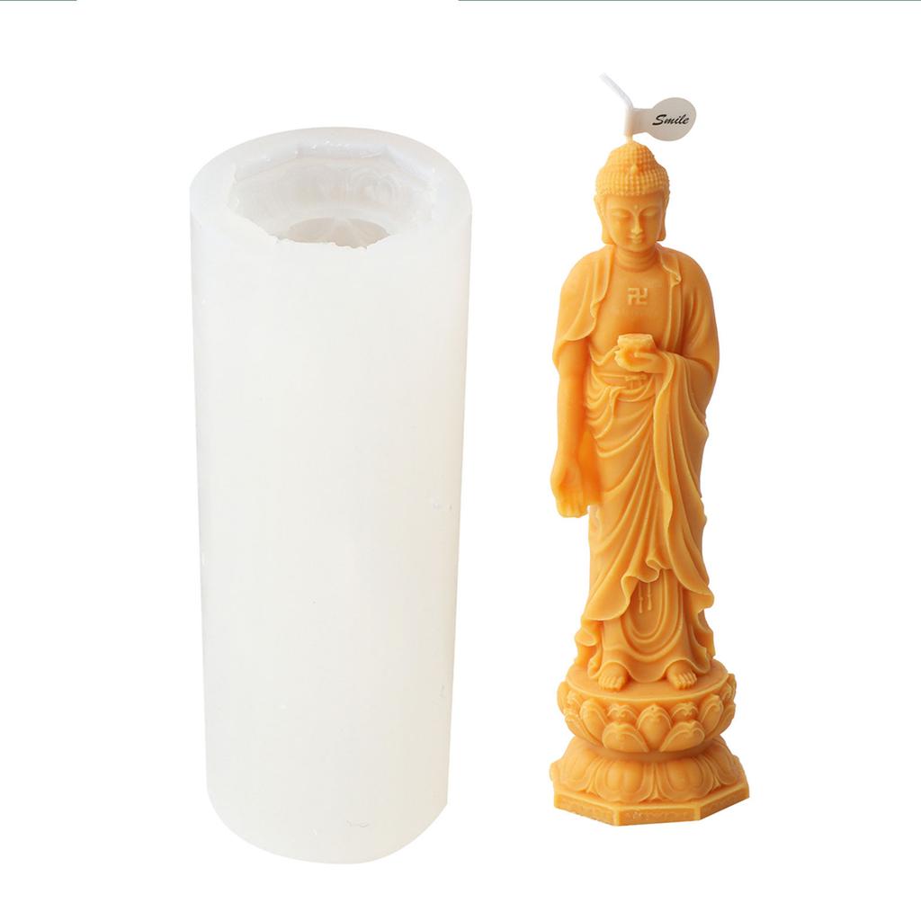 Religious Candle Mold Food Grade Silicone Non Stick Easy To Demold for DIY Candle Soap Plasters Ornament Home Decoration