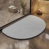 Kieselgur Fußmatte Harte Matte Kieselgur harte Platte Toilettenbodenmatte Badezimmer wasserabsorbierende rutschfeste Matte Schnelltrocknende Fußmatte
