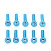 10PCS M3 26mm Aluminum Link Rod End Ball Joint for 1 10 1 8 Universal Remote Control CarBlue