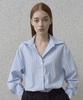 ARTINARY Striped Shirt (Blue)
