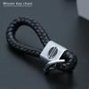 Car Logo Creative Hand Woven Keychain Key Ring Accessories For Nissan J10 X-Trail Qashqai Juke Leaf Micra NOTE Patrol Gadgets