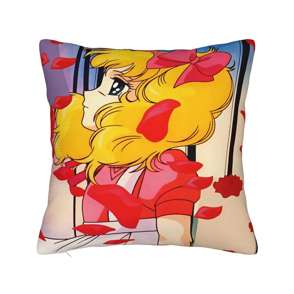 Anime Manga Candy Candy Pillow Case Custom Pillow Cover For Living Room Bed Chair Retro Trendy Pillowcases
