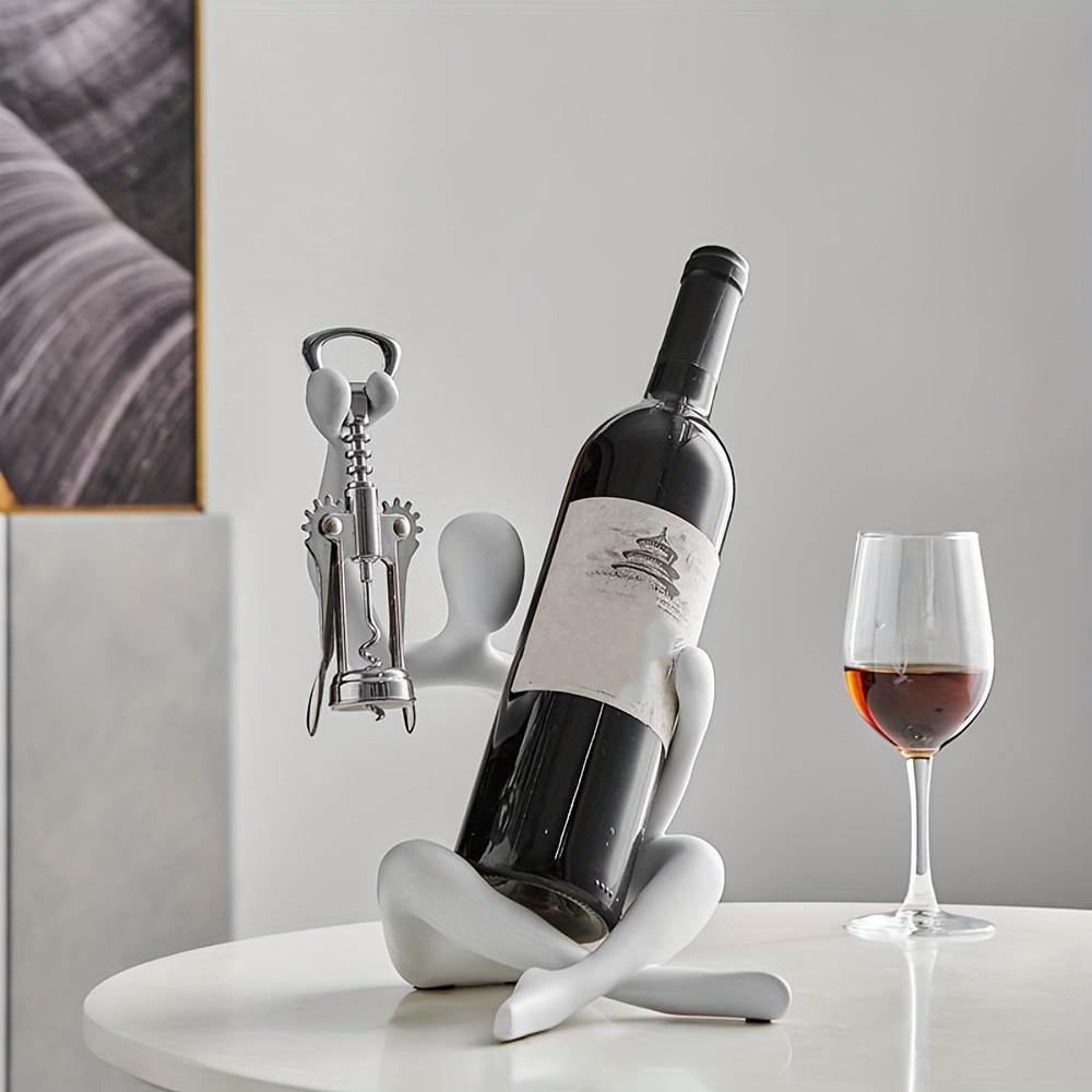 Resin Hollow Character Red Wine Rack Living Room Dining Room Decoration Wine Cabinet Sideboard Decoration Soft Decoration