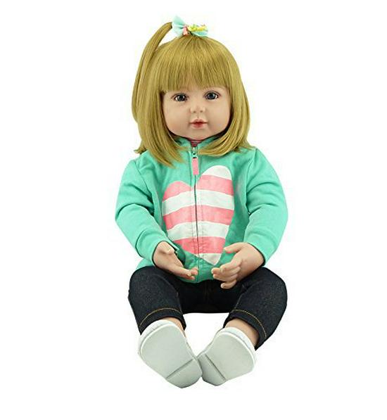 60CM Realistic Baby Doll Toy - Cute Role-Playing Baby Doll 60 cm белый