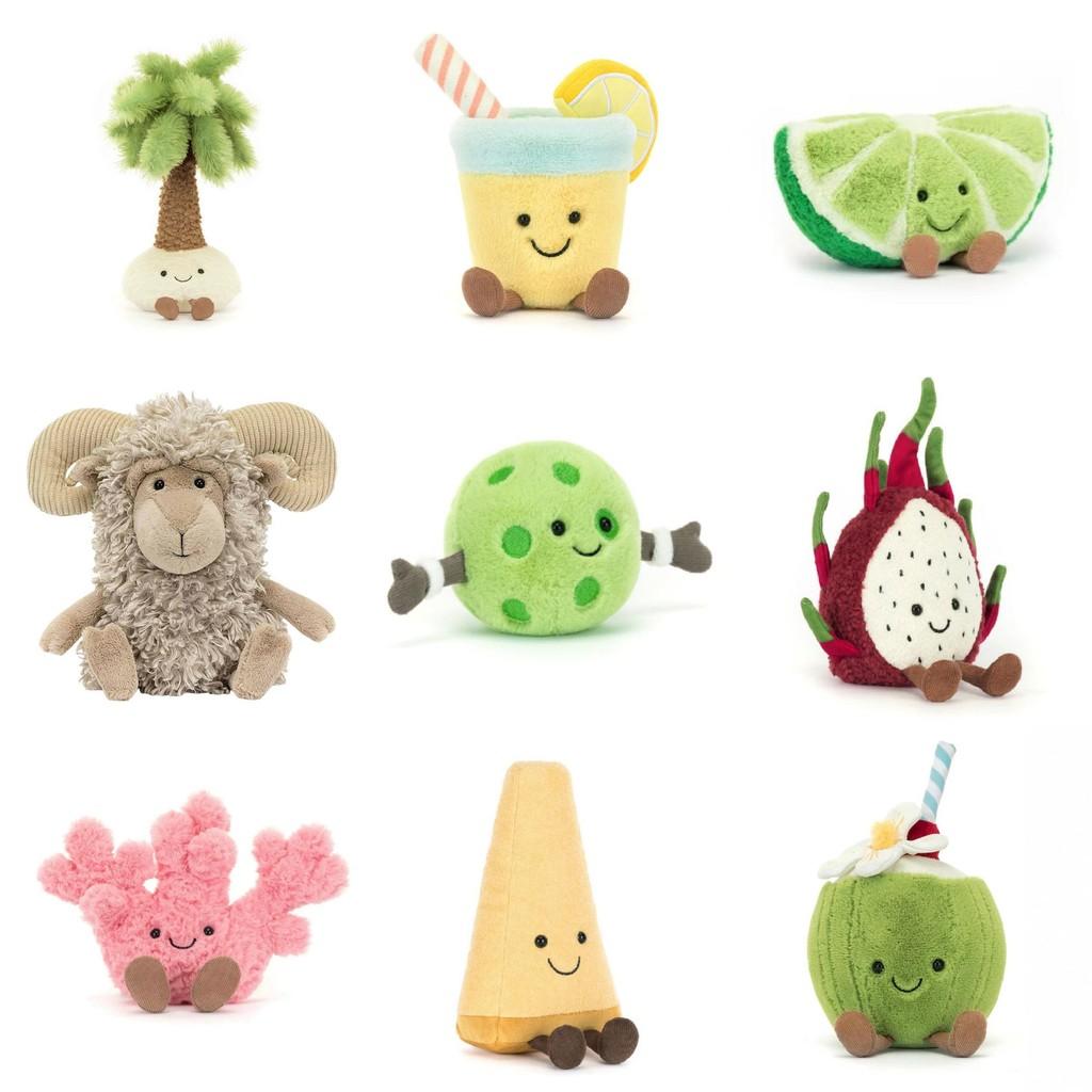 Amuseables Fruit Dragon Chestnut Glasses Rugby Plush Toy Stuffed Doll Kids Gift
