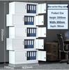 Locking Steel Filing Cabinet with Drawers for Financial Data and Vouchers