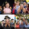 Non-slip Graduation Headband Celebrate Doctor Hat Hair Hoop  Elementary School