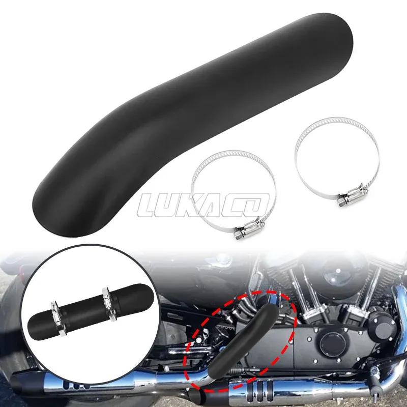 For Harley Honda Yamaha Custom Universal Motorcycle Exhaust Pipe Heat Shield Cover Muffler Protector Guard Motocross Accessories