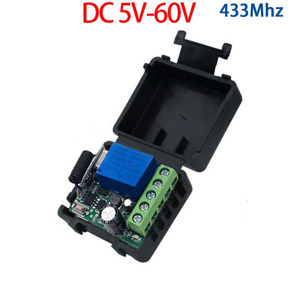 433Mhz Remote Control Wireless Switch DC 12V 1CH RF 10A Relay Receiver 2CH Transmitter For Door Electromagnetic Lock Device