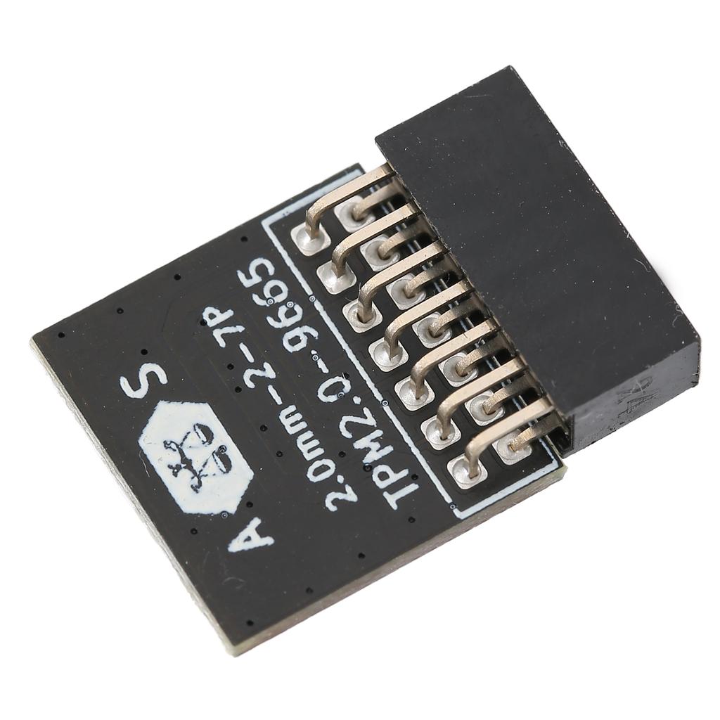 Buy TPM 2.0 Encryption Security Module,20pin Strong Encryption TPM Processor Black Tpm Module System Components For Lpc Pc For Win 8 1 For Win 7 For Win