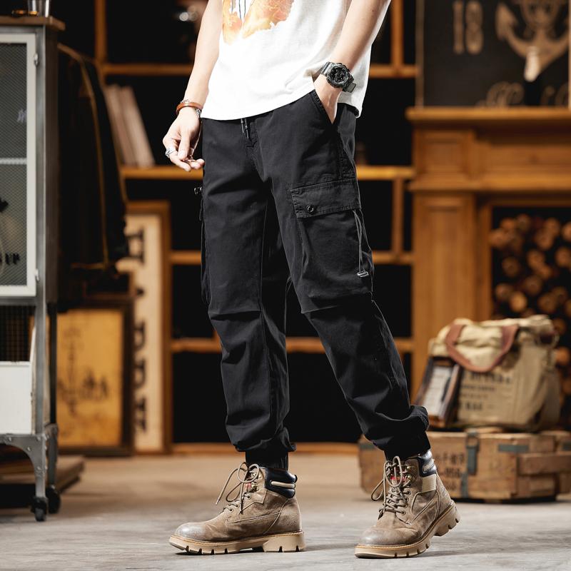 JAYSCE Joggers Cargo Pants Men Casual Y2k MultiPocket Male Trousers Sweatpants Streetwear Casual Track Black Pants Men