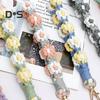 Boho Macrame Phone Wrist Strap Hand-Woven Cell Phone Lanyard Keychain Wristlet Charm Anti-Loss Phone Chain for Women Girls