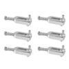 6Pcs Electric Guitar Tremolo Bridge Saddle U Shaped String Tuning Screw Saddle Accessory