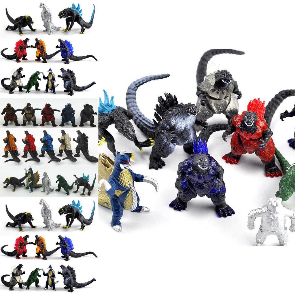 Premium Quality Godzilla Monsters Mechagodzilla Trendmaster Gigan Anguirus Action Toy Figures Set