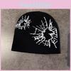Beanie Fashion Knit With Print Design For Daily Outdoor Cold Use Climate