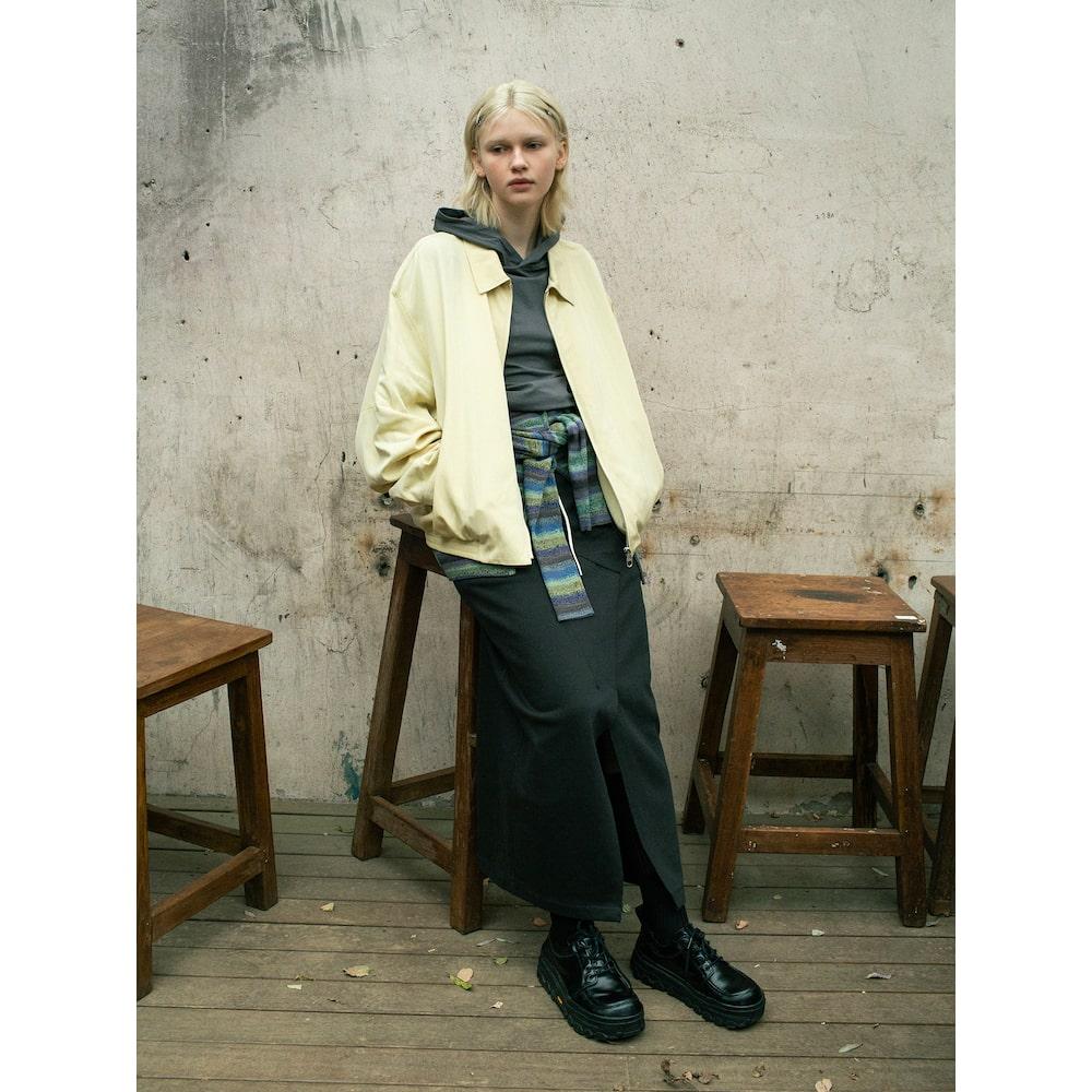 Sand Sound Drape Drizzler Jacket Beige