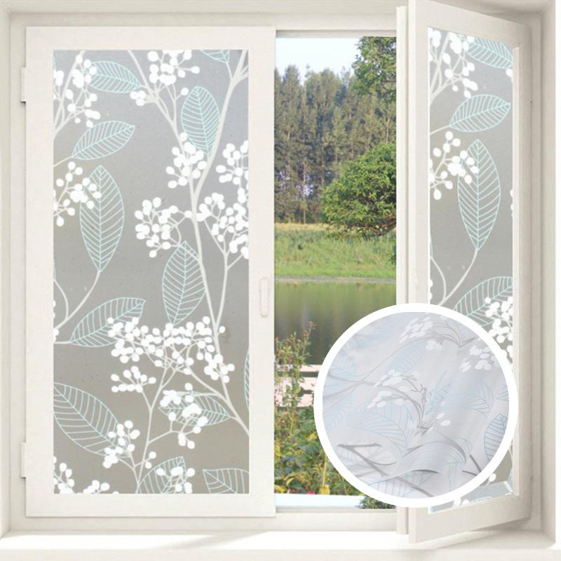 Film pentru fereastră 45x200cm Film cu vitralii matuit Autocolante pentru ferestre de confidențialitate Autocolante autoadezive pentru fereastră.