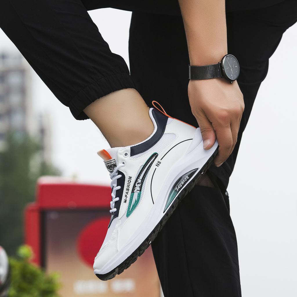 Sportovní Pánské Boty Nové Nízké Síťovina Styl Hong Kong Ležérní Boty Korejský styl Silný spodek Trendy boty pro studenty Sneaker