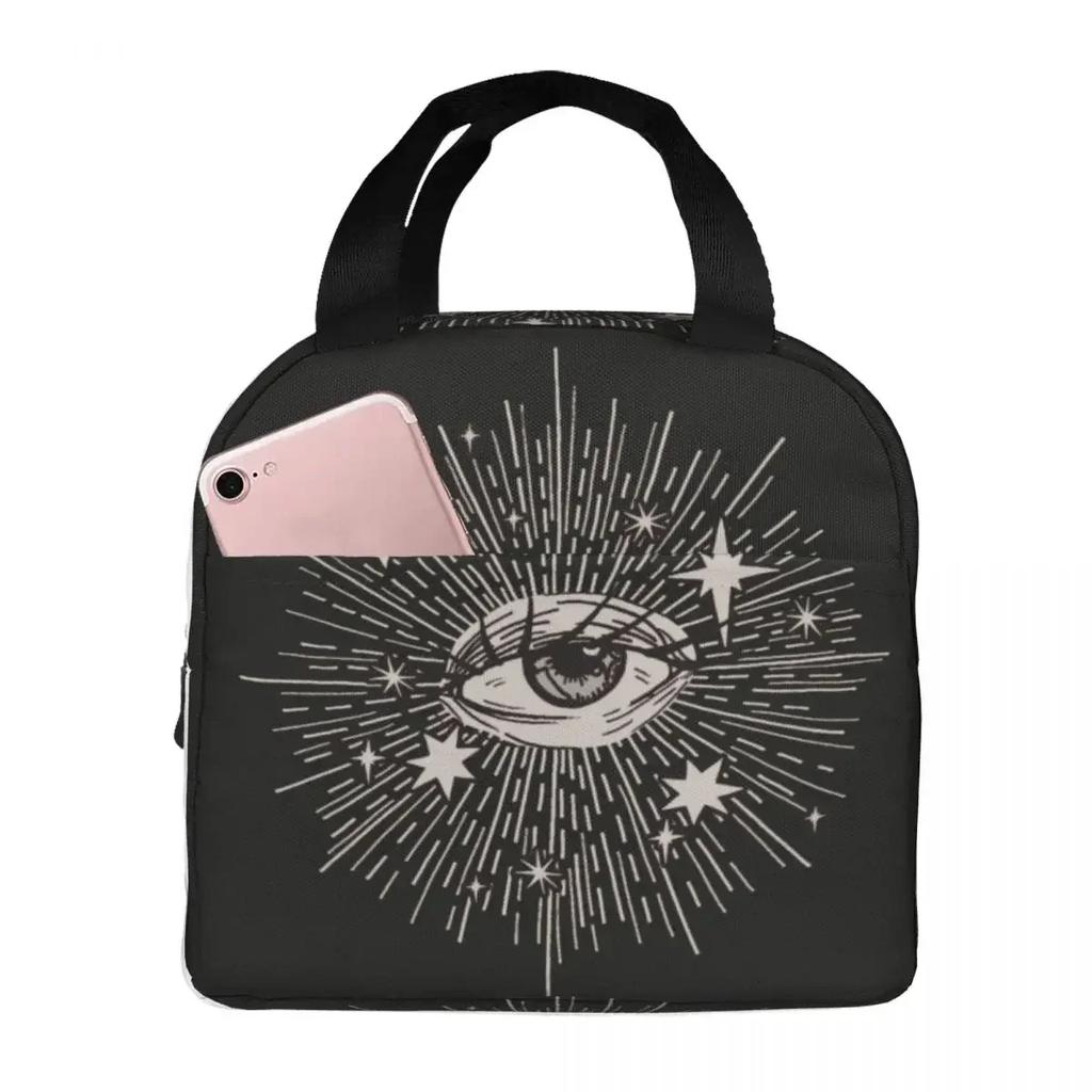 All Seeing Eye Art Evil Mystic Eyes Insulated Lunch Bag for Kids School Cooler Thermal Food Box Tote Lunch Boxes Container