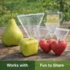 Mini Cube Triangle Fruit Shaping Mold Reusable Transparent Plastic Strawberry Tomato Growing Styling Tool Garden Diy