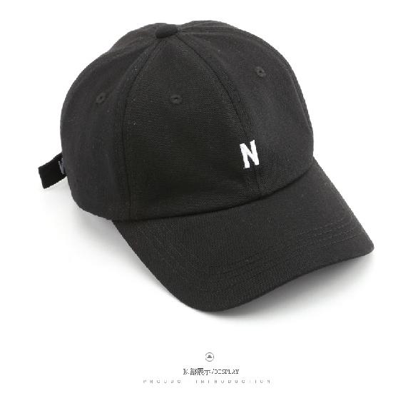 Women's Trendy Letter N Soft-top Baseball Cap, Outdoor Sun Protection, Sunshade, Couple's Duckbill Cap